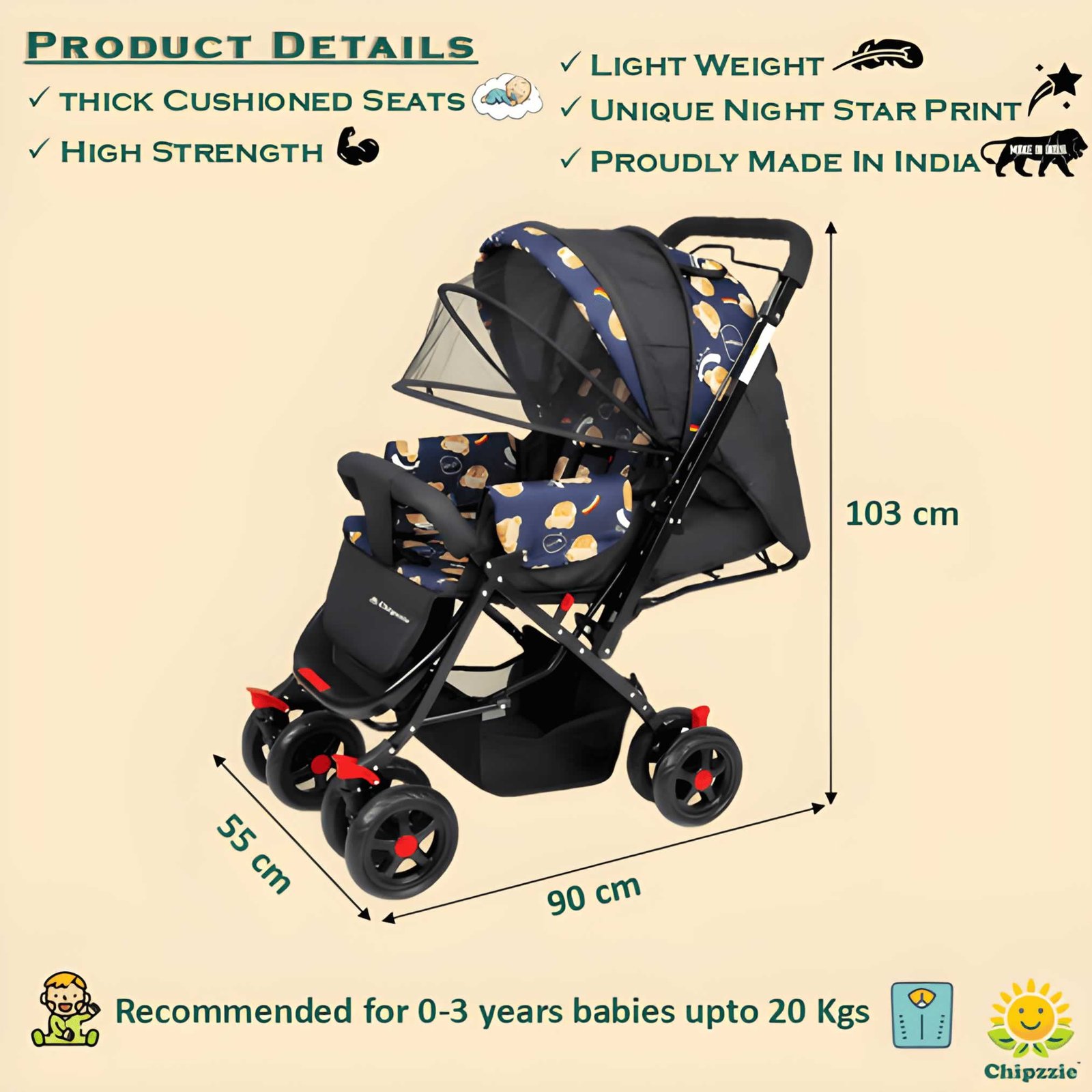 EZG+ Strollers (Standard Strollers)